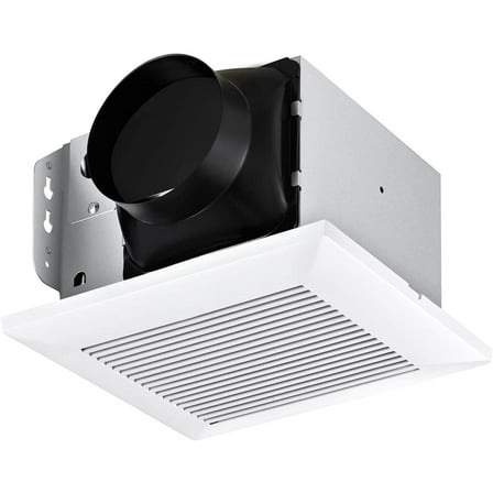 Bathroom Exhaust Fan 110 CFM Very Quiet with Matel Housing, Ceiling Mount Ventilation Fan Large Air-flow Capacity, Energy-Saving Household Bath Vent Extractor, White Plastic Grille
