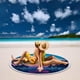 thumbnail image 3 of Toalla de playa de microfibra Xihbxyly con diseño de flores a la moda manta para sentarse junto al mar, 3 of 7