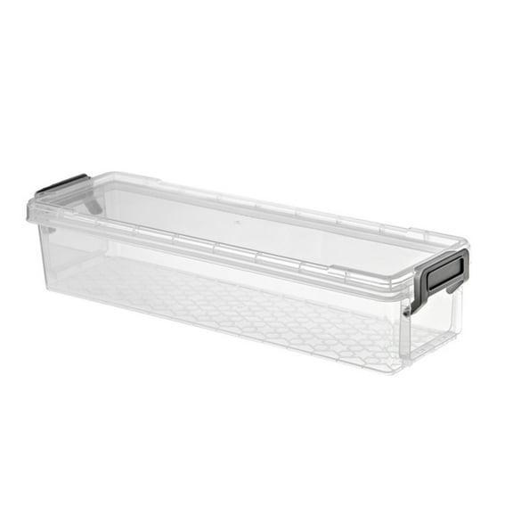 Stackable Storage Box Clear Desktop Organizers Plastic Storage Bins with Lids Office Supplies for Toy Snacks