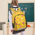 thumbnail image 7 of FORMRS Unisex School Backpack 17" Student Travel Bag with Laptop Compartment, Pink Stars, 7 of 7
