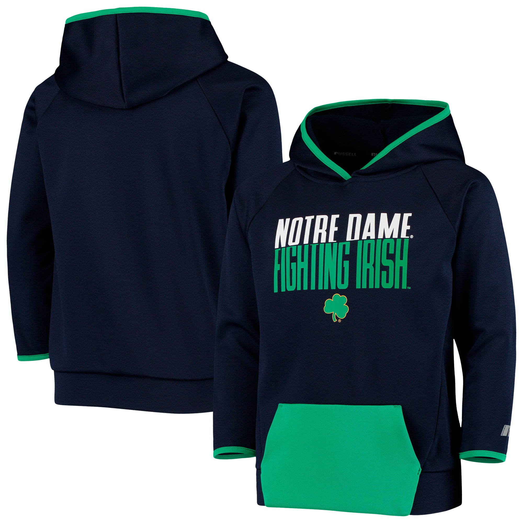 Champion Adult Fleece Quarter Zip Notre Dame Fighting Irish - Navy, Adult Large Officially Licensed Unisex NCAA Team Sweatshirt