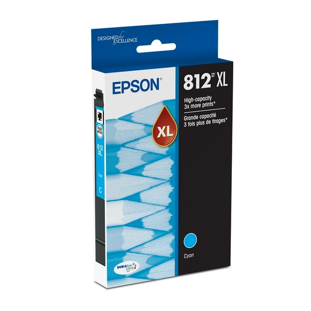 Cartucho de tinta Epson 812 DuraBrite de ultra alta capacidad cian