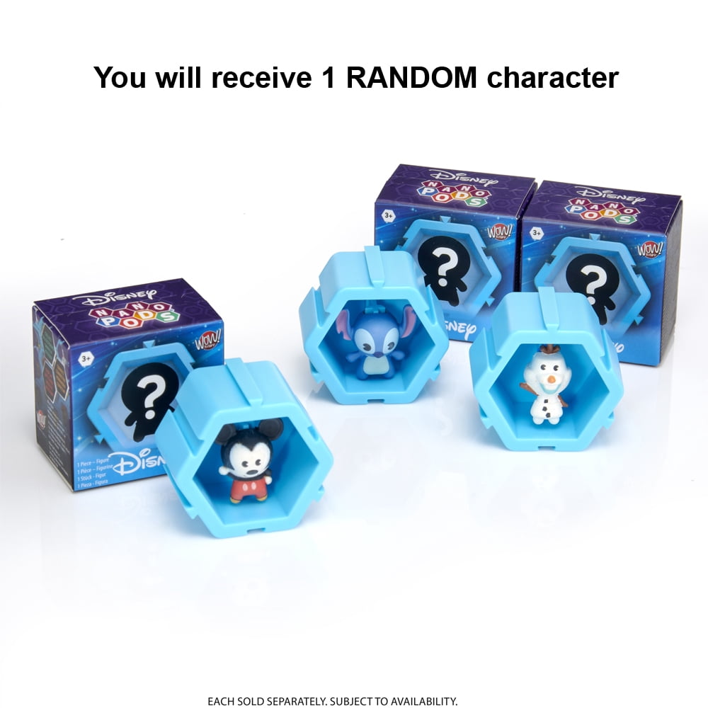 Wow Stuff Collectible Nano Pods Inspired by Disney - Collect and Connect - Includes 1 Surprise Character