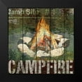 thumbnail image 2 of Open Season Campfire 15x15 Black Modern Framed Museum Art Print Titled - Art Licensing Studio, 2 of 5