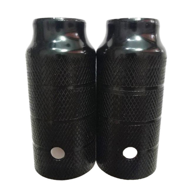 Piquets de Vélo en Aluminium Pédales de Vélo Alliage d'Aluminium Haute Résistance Rainures Antidérapantes Design Compact Forme Cylindrique