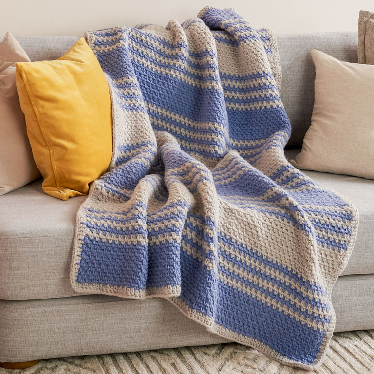 Bernat® Blanket™ #6 Super Bulky Polyester Yarn, Purple Haze 10.5oz
