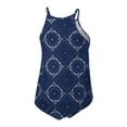 thumbnail image 3 of Women's Colosseum x Wrangler Navy Notre Dame Fighting Irish Bandana Tank Top, 3 of 3