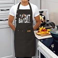 thumbnail image 3 of BAY PAT Graphic Design Adjustable Bib Apron 2 Pack - Black with Basketball Player 2 Pockets Perfect for Cooking & Baking, 3 of 5