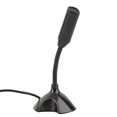 thumbnail image 1 of Black Universal USB Stand Mini Microphone Desktop Microphones MicFor PC Desktop Laptop Notebook Macbook Speech, 1 of 6