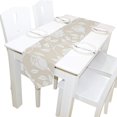 thumbnail image 5 of Coolnut 13"x70" Table Runner, White Roses On Beige Washable Table Cloth Runner for Holiday Home Wedding Table Top Decoration, 5 of 5