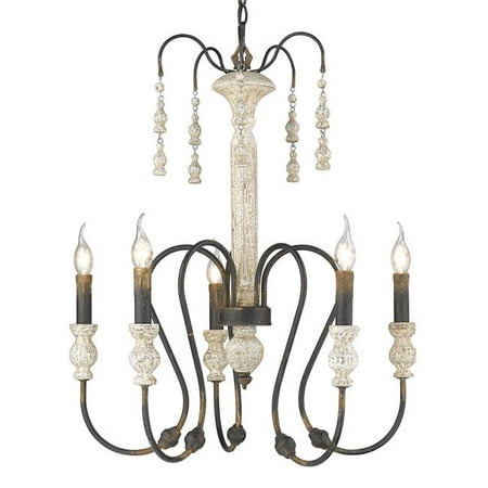 Golden Lighting 0875 5 Abi 23 In Amelie Lights Antique Black Lighting 0875 5 Abi 23 In Amelie