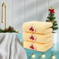 thumbnail image 4 of Toallas Bordadas Navideñas de 2,46 Pies (3 Piezas), Cómodas, de Algodón para El Hogar., 4 of 6