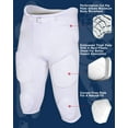 thumbnail image 4 of Exxact Sports Gladiator Men's Integrated Football Pants with Built-in Pads,&nbsp;Lightweight Ultra Flex&nbsp;Football Practice Pants (White, AL), 4 of 7