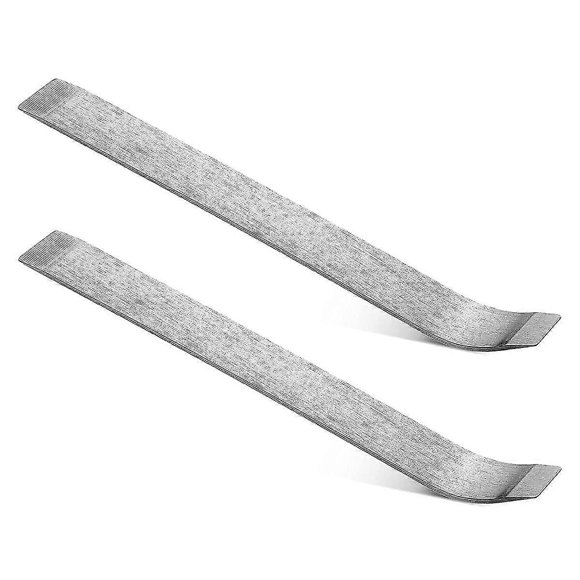 2 Panel Removal Tools Sheet Metal Skin Wedge Auto Tool Crowbar Decorative Tool , Silver