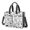 Patterned Cat White Pattern, variant on Rainbow Cat Head Black Pattern Canvas Messenger Tote Bag, Work Tote with Multi Pockets & Removable Strap, Large Capacity Gifts for Birthday Christmas Thanksgiving