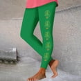 thumbnail image 2 of lcziwo Daily Sales of The Day, St Patricks Day Leggings for Women High Waisted Tummy Control Workout Leggings Trendy Shamrock Leaves Print Irish Green Soft Yoga Pants Green XXL, 2 of 5