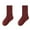Wine, variant on vdgthytj Toddler Kids Crew Socks Casual Solid Color Breathable Cotton Tube Sock for Boy Girls Multi-Color
