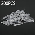 thumbnail image 6 of 200Pcs Shirt Clips Transparent Alligator Clips, Garment Clip 38/40mm Shirt Fixing Packing Clip, for Neckties, Underwear, Stockings, Fabric Square Toothed 38mm, 6 of 8