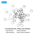 thumbnail image 3 of Uxcell M2.5 316 Stainless Steel Spring Lock Washer Split Lock Washer Lock Metal Washers for Screws Bolt 100 Pack, 3 of 6