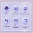 thumbnail image 4 of XU10 Handheld Game Console 3.5" IPS Screen 3000mAh Battery Linux System Miyoo RG35XX Portable Video Game Console PURPLE 128G(11780 Games), 4 of 6