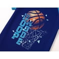 thumbnail image 3 of Topgal Boys Basketball Pajamas Trendy Sky Blue Raglan Short Sleeves Shorts Hoop Mode Big Kid Loungewear Set Size 16, 3 of 7