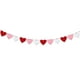 thumbnail image 2 of Guirnalda de corazones rojos, rosados y blancos, decoración de pared para San Valentín, guirnalda de corazones de fieltro, decoración para repisa de boda, recuerdo de aniversario, fiesta de compromis, 2 of 7