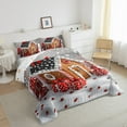 thumbnail image 3 of jejeloiu Christmas House Queen Comforter Set,Winter Snowflake Gifts Bedding Sets,Rustic Farmhouse Snow Bedding Comforter Set For Teens,Luxury Bedroom Decor Reversible,3-Piece, 3 of 8