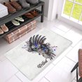 thumbnail image 3 of MKHERT Bohemian Boho Fashion Head Dress Deer and Ink Spots Doormat Rug Home Decor Floor Mat Bath Mat 30x18 inch, 3 of 3