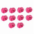 thumbnail image 1 of 10 Pcs Buttons 24Mm Responsive Buttons for Gaming Enthusiasts Pink, 1 of 6