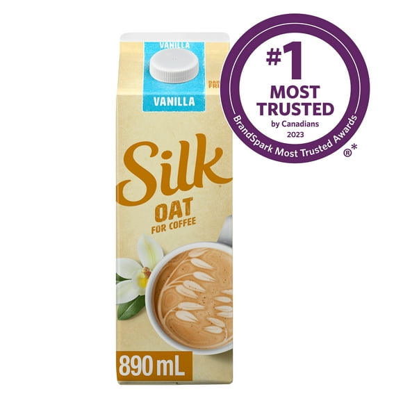 Silk Oat for Coffee, Vanilla Coffee Creamer, 890ml Coffee Whitener