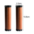 thumbnail image 6 of harmtty 1 Pair Handlebar Sleeves Bilateral Locking Anti-slip High Strength Shock Absorption Bicycle Handlebars Grips for Mountain Bikes,Brown, 6 of 8