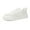 White, variant on Casual Wedge Sneakers for Women Fashion Comfort Athletic Walking Shoes Women's Casual Lace Up Breathable Flat Shoes Comfortable Everyday Sneakers For Women Stylish Hollow Out Design With Jeans