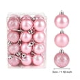 thumbnail image 3 of Aoznliie Christmas Ball Ornaments, 24 Pcs Classic Christmas Ornament Set for Xmas Tree, Shatterproof Lightweight Hanging Decor for Xmas Party, Pink, 3 of 6