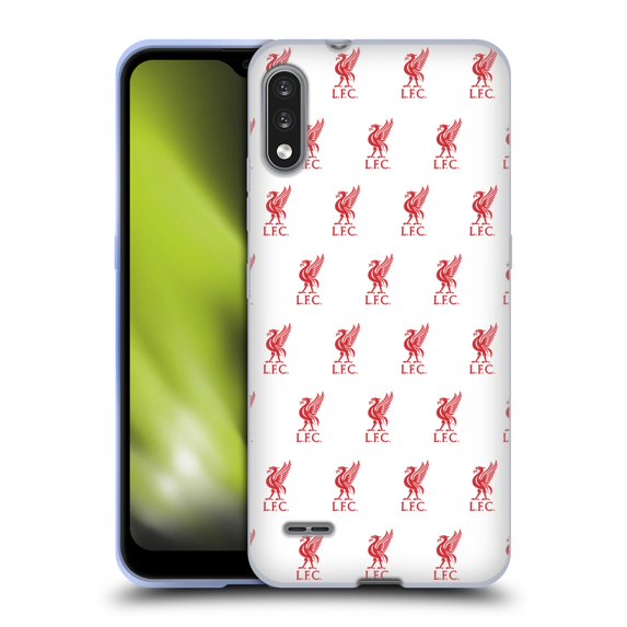Head Case Designs Officially Licensed Liverpool Football Club Crest & Liverbird Patterns 1 White Soft Gel Case Compatible With LG LG K22