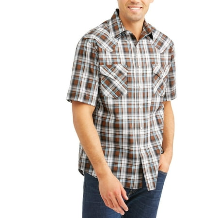 Heritage Plaid Shirt - Mens Short Sleeve Plaid Western