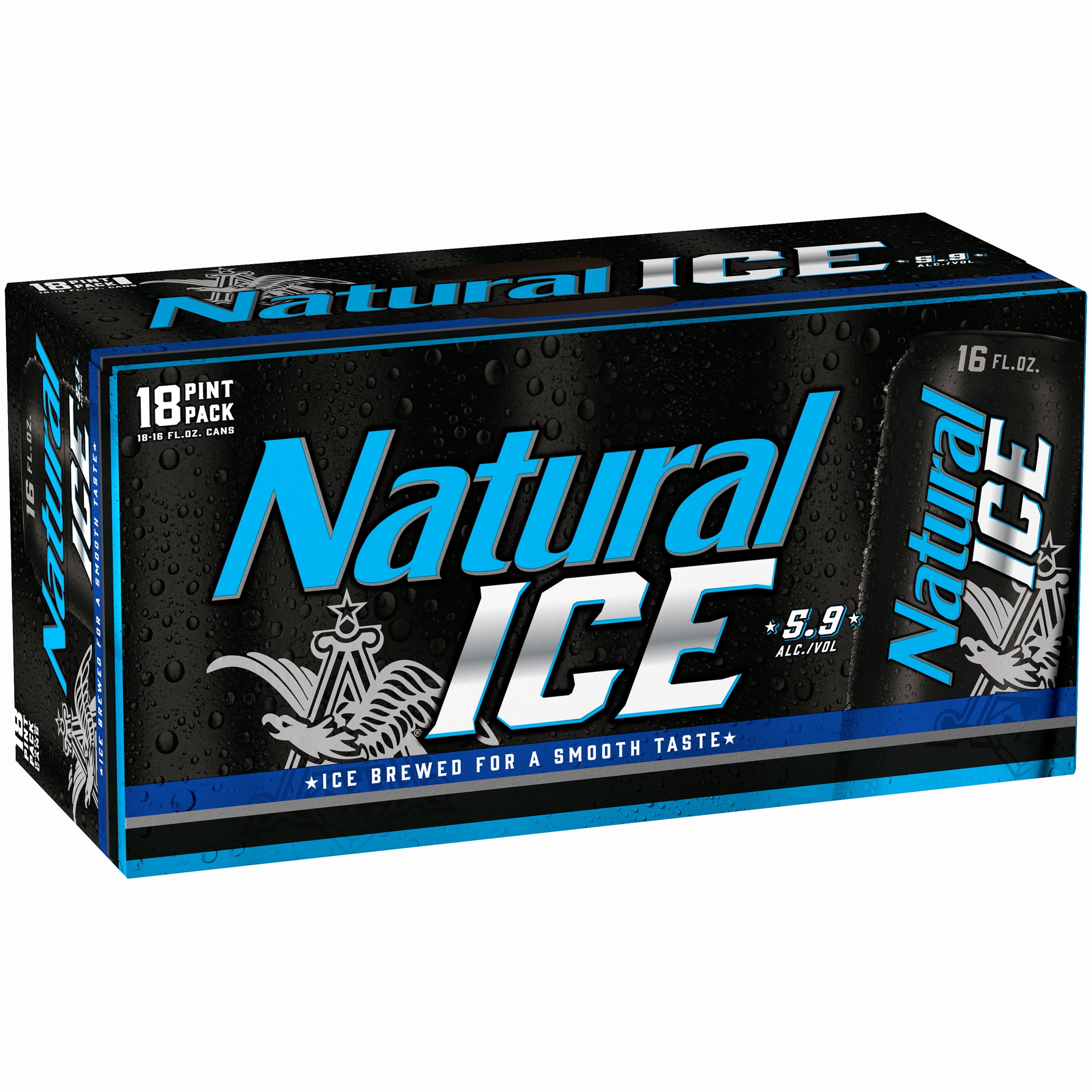 Natural Ice Beer, 18 Pack 16 fl. oz