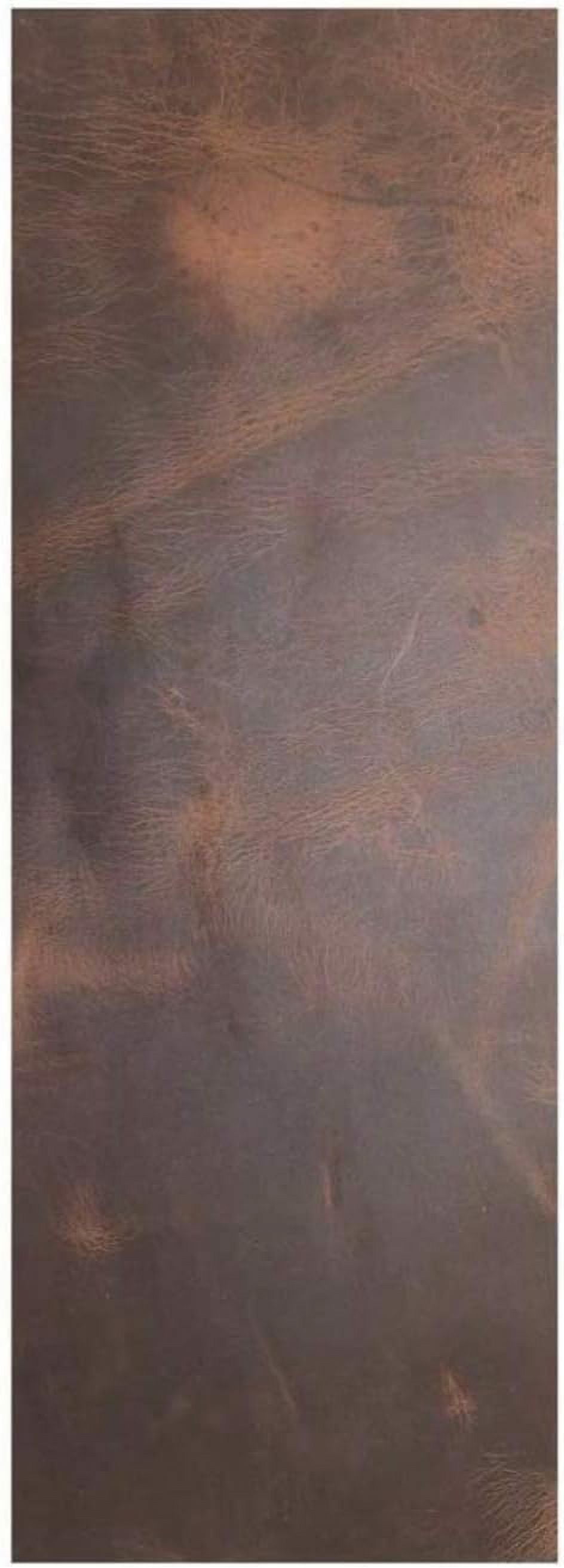 ELW Leather Rectangles (5" x14") 2 Piece Set for Crafts/Tooling/Hobby Workshop, Medium Weight 5/6 oz (1.6-1.8mm) : Bourbon Brown