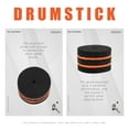 thumbnail image 3 of OULII Drum Pedal Hammer Felt Orange Instrument Replacement 1Set, 3 of 8