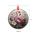 thumbnail image 5 of Ornament Window Hanging, Flamingo Flower Sun Catchers Diamond Glass Panel Hangings Pink Suncatcher Decor for Birthday for Women, Men, Wife, Aunt, and Mom, 2025, Holiday, 5 of 5