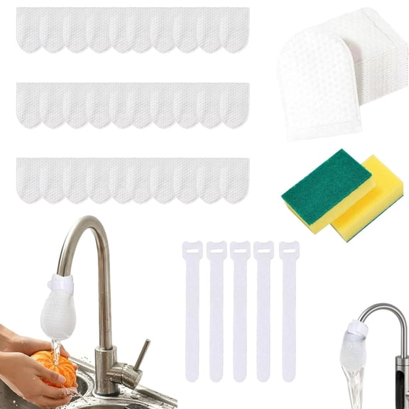 Cotton Faucet Filter for Kitchen Sink, FaucetFilterCotton Bag,Splash-Proof Filter‘s Bags for Faucets,Thickened Faucets Filters with T-Strap,for Kitchen Sink and Bathroom