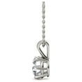 thumbnail image 4 of 1 Carat | 14K White Gold | IGI Certified Lab Grown Diamond 6 Prong Solitaire Diamond Pendant Necklace | Round Shape Pendant With Gold Chain | F-G Color, VS1-VS2 Clarity | Friendly Diamonds, 4 of 5