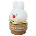 thumbnail image 3 of Desktop Night Light Cartoon Rabbit Silicone Lamp USB Rechargeable Kids Desk Light 3 Gears Brightness, 3 of 5