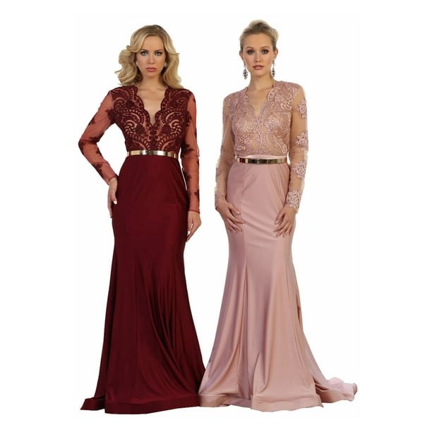 Gala dress long sleeve deals
