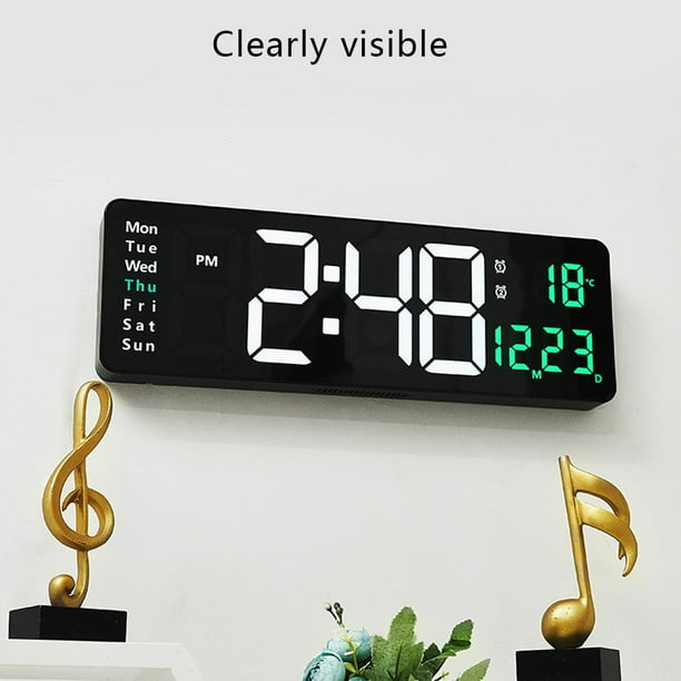 Reloj de pantalla de funcion de pantalla grande de 16 pulgadas reloj digital reloj de pared de sala de estar simple Zhivalor BST3003093 1 Walmart en linea