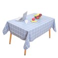 thumbnail image 2 of jifeng Nappe Rectangulaire en PVC, Nappe Rétro Imperméable pour Fête Bleue, 2 of 9