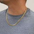 thumbnail image 4 of Nuragold 14K Real Yellow Gold Solid Miami Cuban Link Chain Necklace 16"-30" (2.7mm-11mm) Italian Jewelry for Men & Women, 4 of 26
