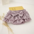 thumbnail image 4 of LYMAYTER Newborn Girls Soft Cotton Ruffle Skorts Shorts Baby Comfortable Diaper Covers Cute Casual Skirts, 4 of 8