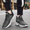 thumbnail image 4 of cyiecw Mens Sneaker Shoes Casual Sport Mesh Sneakers Fashion Running Gym Walking Shoes Trainers Black Grey Blue, 4 of 7