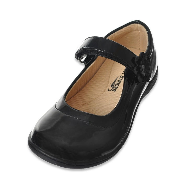Easy Strider Girls' Flower Strap Mary Janes Shoes - black, 7 toddler ...