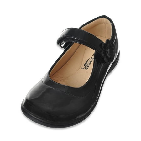 

Easy Strider Girls Flower Strap Mary Janes Shoes - black 7 toddler
